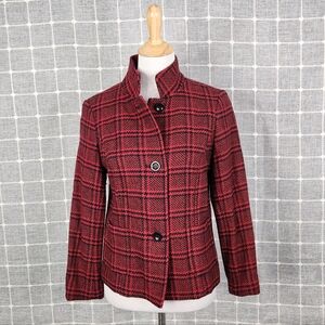 Talbots Red Plaid Jacket